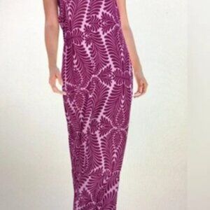 NWOT Venus Fashion Purple Tassel Tie-Back Maxi Dress - Size Small